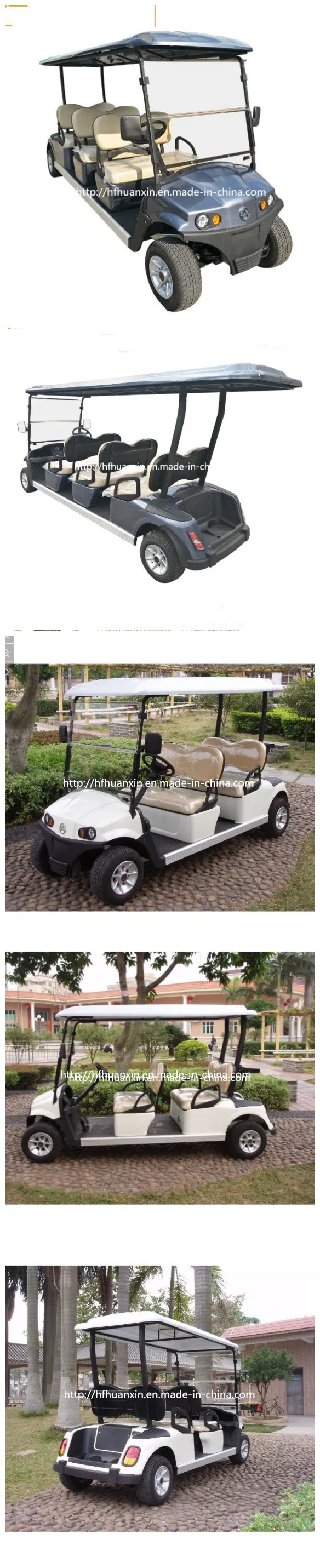 6 Seater Electric Golf Car with AC Motor 48V 350A Controller
