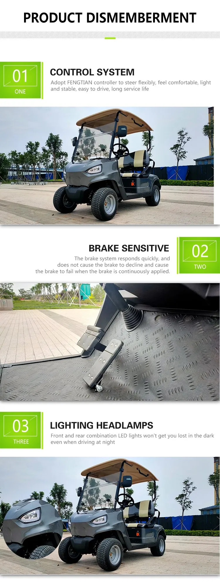 Customized Advanced High Performance Electric Tourist Safetyest Electric Trolley