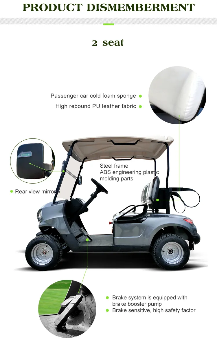 Electric 1-2 Jinhaike Packed and Loaded by Container Mini Car Cart