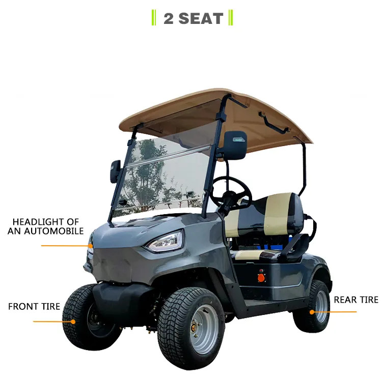 Haike Shandong, China 2 Passenger Cart Electric Golf Buggy with CE