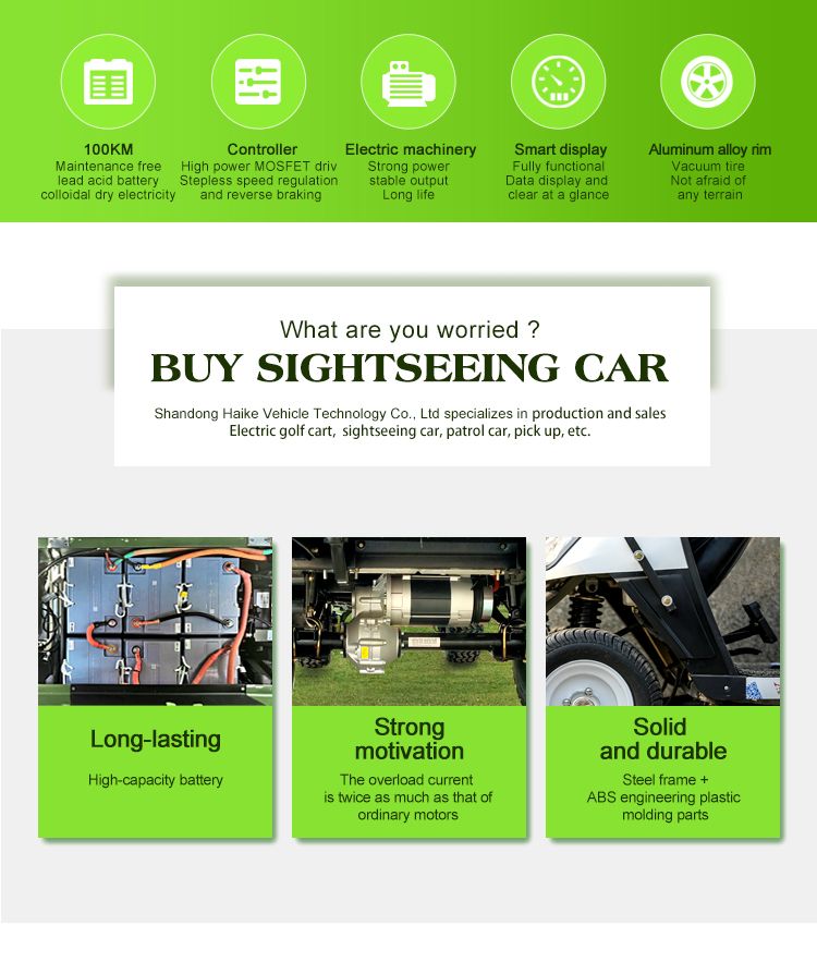 High Quality 30 Km/H Car Electric Club Cart Lsv with DOT