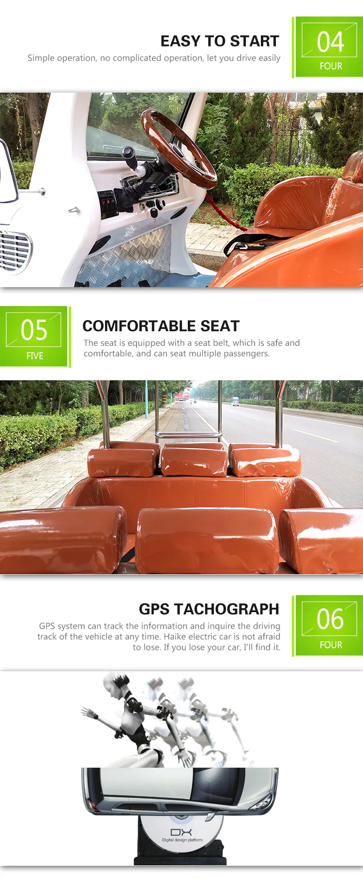Hike VIP Container 2400*1190*1800mm China Vehicle Electric Bus with CE ODM